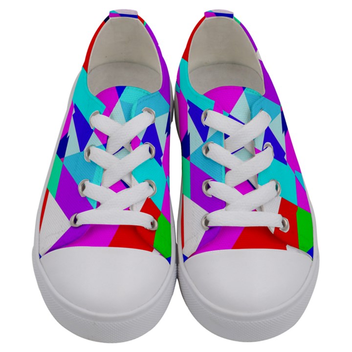 Patchwork Kids  Low Top Canvas Sneakers