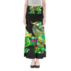 Green Ki Rin Full Length Maxi Skirt by Riverwoman