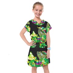 Green Ki Rin Kids  Drop Waist Dress by Riverwoman