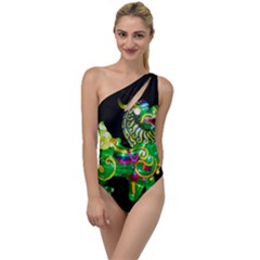 Green Ki Rin To One Side Swimsuit