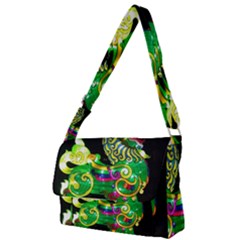 Green Ki Rin Full Print Messenger Bag