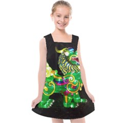 Green Ki Rin Kids  Cross Back Dress