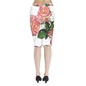 Roses Pink Leaves Flowers Perfume Midi Wrap Pencil Skirt View2