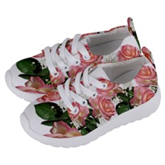 Roses Pink Leaves Flowers Perfume Kids  Lightweight Sports Shoes by Simbadda