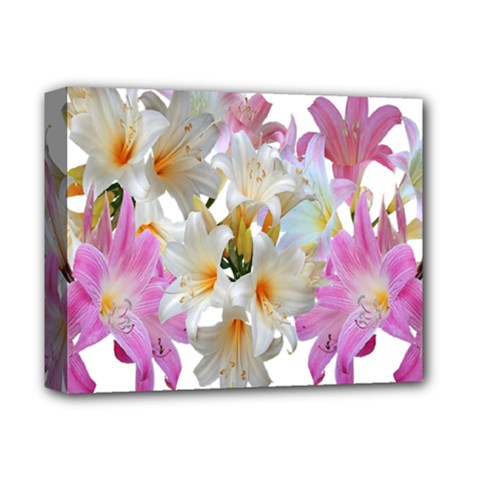 Lilies Belladonna Easter Lilies Deluxe Canvas 14  X 11  (stretched) by Simbadda