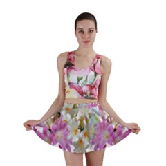 Lilies Belladonna Easter Lilies Mini Skirt by Simbadda