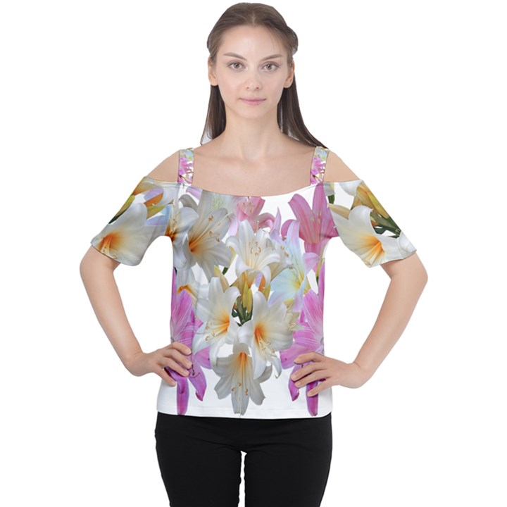 Lilies Belladonna Easter Lilies Cutout Shoulder Tee