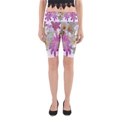 Lilies Belladonna Easter Lilies Yoga Cropped Leggings by Simbadda