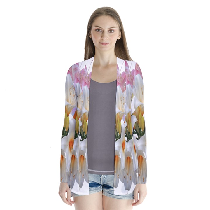 Lilies Belladonna Easter Lilies Drape Collar Cardigan