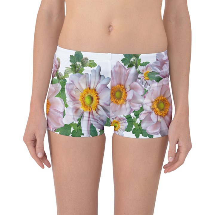 Flowers Anemone Arrangement Cut Out Boyleg Bikini Bottoms