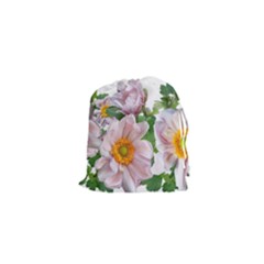 Flowers Anemone Arrangement Cut Out Drawstring Pouch (xs) by Simbadda