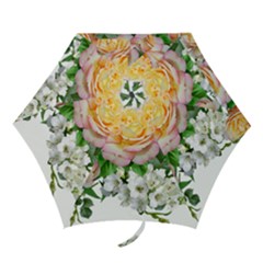 Flowers Arrangement Yellow Roses Mini Folding Umbrellas by Simbadda