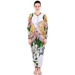 Flowers Arrangement Yellow Roses Onepiece Jumpsuit (ladies)  by Simbadda