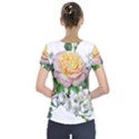 Flowers Arrangement Yellow Roses Short Sleeve Front Detail Top View2