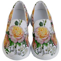 Flowers Arrangement Yellow Roses Kids  Lightweight Slip Ons by Simbadda