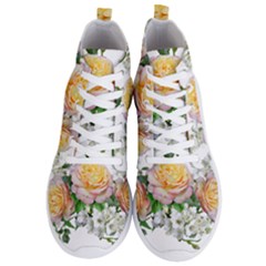 Flowers Arrangement Yellow Roses Men s Lightweight High Top Sneakers