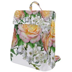 Flowers Arrangement Yellow Roses Flap Top Backpack by Simbadda