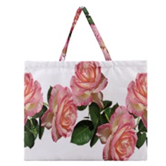 Roses Flowers Arrangement Garden Zipper Large Tote Bag by Simbadda