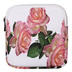 Roses Flowers Arrangement Garden Mini Square Pouch by Simbadda