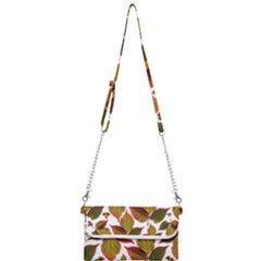 Leaves Autumn Fall Colorful Mini Crossbody Handbag by Simbadda