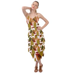 Leaves Autumn Fall Colorful Layered Bottom Dress