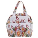 Roses Flowers Leaves Nandina Boxy Hand Bag View1