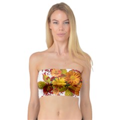 Flowers Arrangement Autumn Daisies Bandeau Top by Simbadda