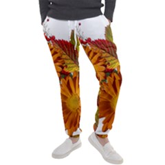 Flowers Arrangement Autumn Daisies Men s Jogger Sweatpants by Simbadda