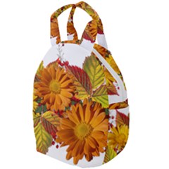 Flowers Arrangement Autumn Daisies Travel Backpacks by Simbadda