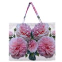 Roses Pink Flowers Arrangement Zipper Large Tote Bag View1