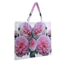 Roses Pink Flowers Arrangement Zipper Large Tote Bag View2