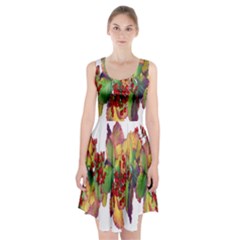 Leaves Autumn Berries Garden Racerback Midi Dress by Simbadda