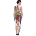 Leaves Autumn Berries Garden Sleeveless Velvet Midi Dress View2