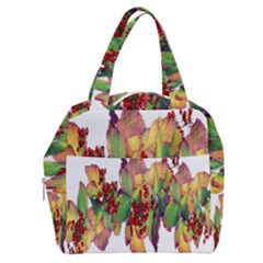 Leaves Autumn Berries Garden Boxy Hand Bag by Simbadda