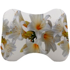 Lilies White Belladonna Head Support Cushion by Simbadda