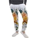 Flowers Roses White Yellow Men s Jogger Sweatpants View1