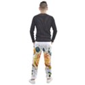 Flowers Roses White Yellow Men s Jogger Sweatpants View2