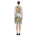 Flowers Roses White Yellow Racerback Midi Dress View2