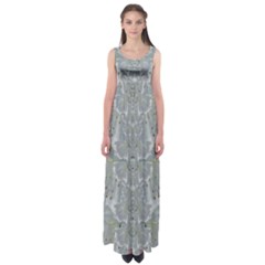 Silky Flowers From The Bohemian Paradise  In Time Empire Waist Maxi Dress by pepitasart