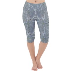 Silky Flowers From The Bohemian Paradise  In Time Lightweight Velour Cropped Yoga Leggings by pepitasart