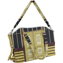 Graphic Door Entry Exterior House Canvas Crossbody Bag by Simbadda