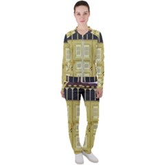 Graphic Door Entry Exterior House Casual Jacket And Pants Set by Simbadda