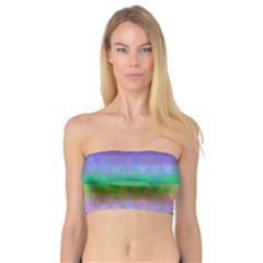 Abstract Texture Triangle Geometric Bandeau Top by Simbadda