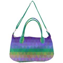 Abstract Texture Triangle Geometric Removal Strap Handbag by Simbadda