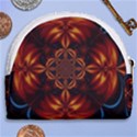 Abstract Art Artwork Fractal Design Horseshoe Style Canvas Pouch View2