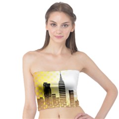 Life Urban City Scene Building Tube Top by Simbadda