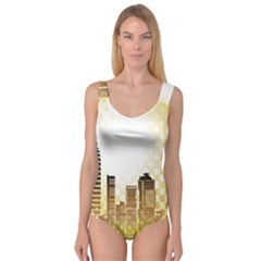 Life Urban City Scene Building Princess Tank Leotard  by Simbadda