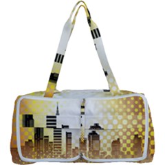 Life Urban City Scene Building Multi Function Bag by Simbadda