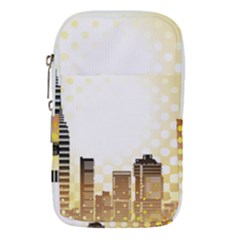 Life Urban City Scene Building Waist Pouch (small) by Simbadda