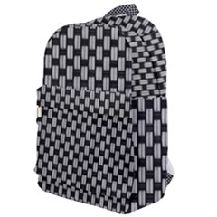 Fabric Black And White Material Classic Backpack by Simbadda